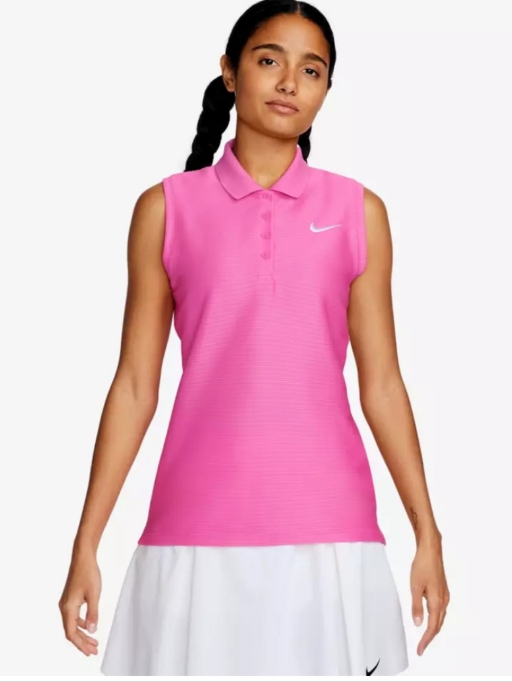 Nike
Dri-FIT Victory Ribbed Women's Sleeveless Golf Polo Shirt Size Small